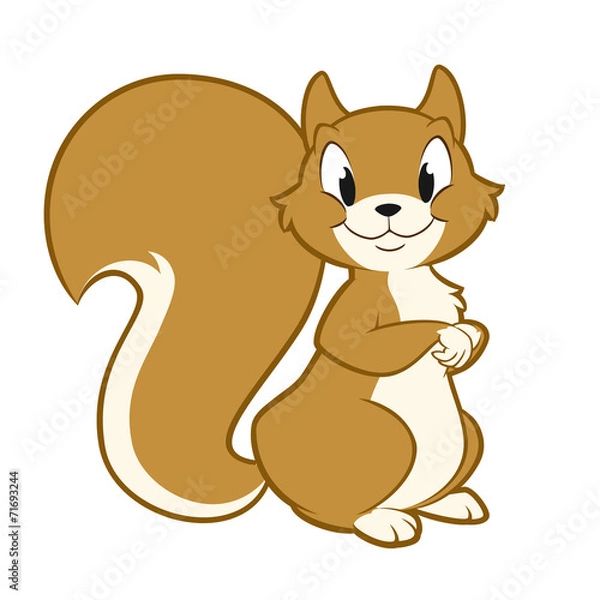 Obraz Cartoon Squirrel