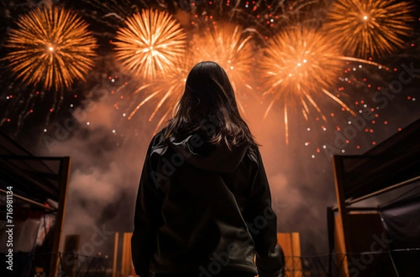 Fototapeta happy new year celebration ai generative art