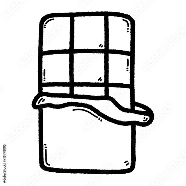 Obraz svg chocolate day doodle element set