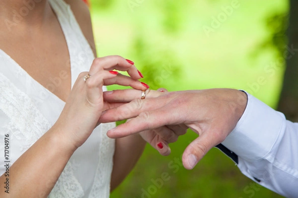 Obraz Couple holding hands