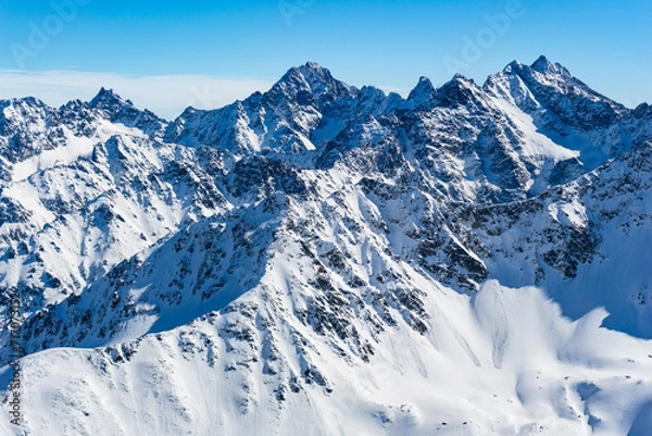 Obraz snow covered mountains