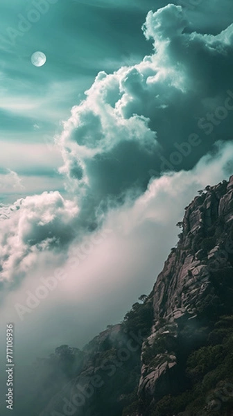 Obraz clouds above the sea