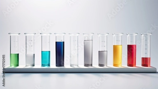 Fototapeta a group of vaccine bottles arranged neatly, conveying the significance of vaccination and healthcare.