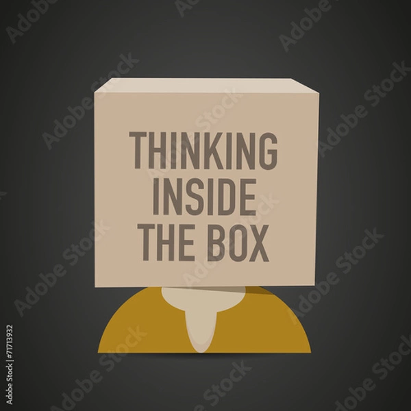 Obraz thinking inside the box