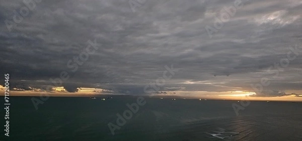 Obraz sunset over the river