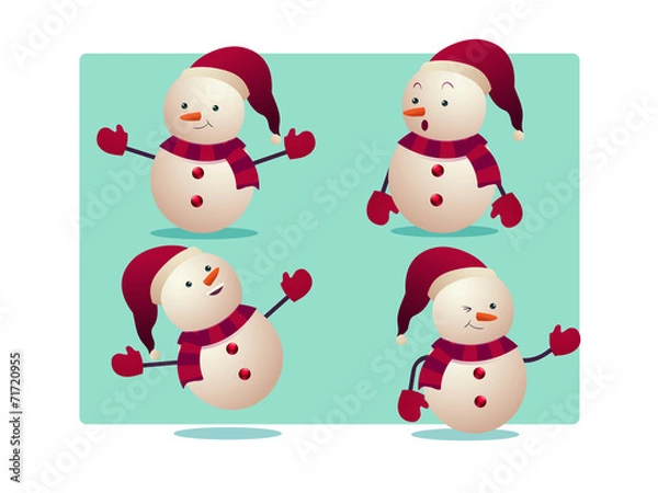 Obraz snowman vector illustration