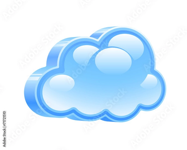 Fototapeta Vector cloud