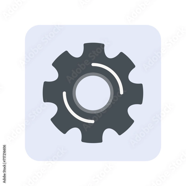 Fototapeta Setting Flat Icon