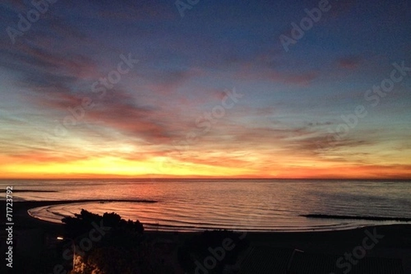 Obraz amanecer en la playa