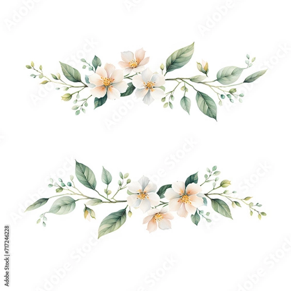 Fototapeta minimalist-style-illustration-of-a-flower-garden-sharp-focus-on-intricate-details-highly-detailed