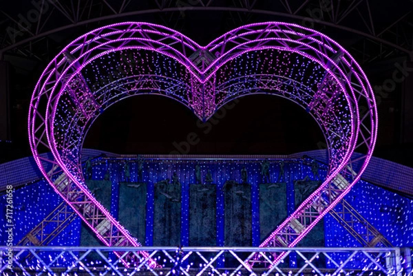 Obraz ハートのイルミネーション