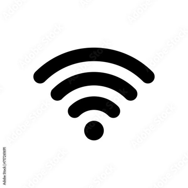 Fototapeta Wifi icon vector. signal vector icon. Wireless  icon vector