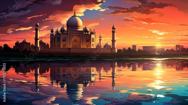 Fototapeta Free_vector_decorative_Eid_Mubarak_background