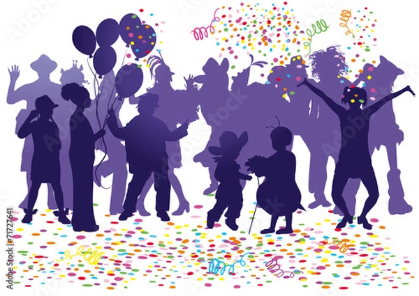 Obraz carnival party confetti