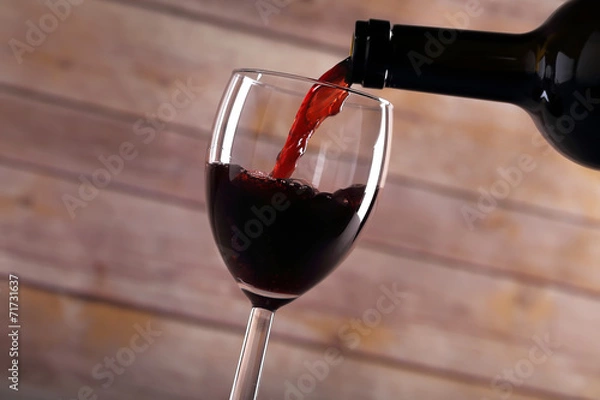 Obraz Pouring red wine