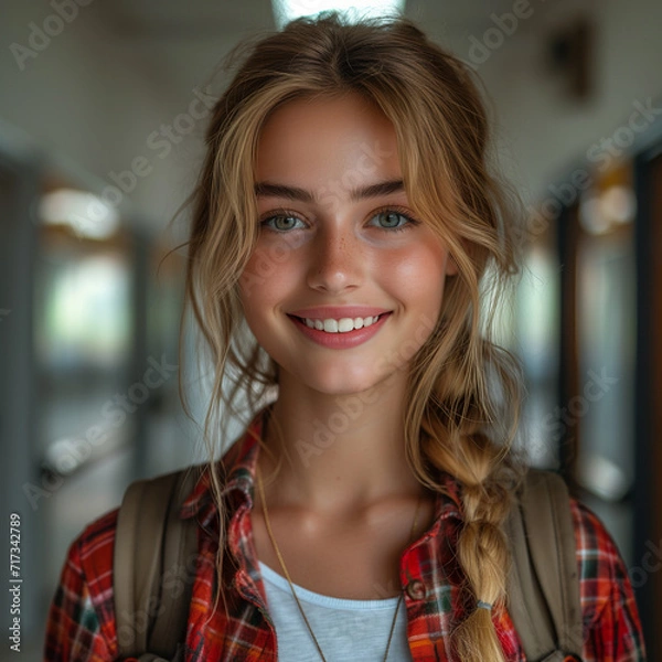 Obraz Student portrait at school