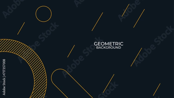 Obraz Abstract geometric shape background. Black abstract background design. Modern graphic design element triangles style concept for banner, flyer, cover, website, cover, or brochure. vector illustration