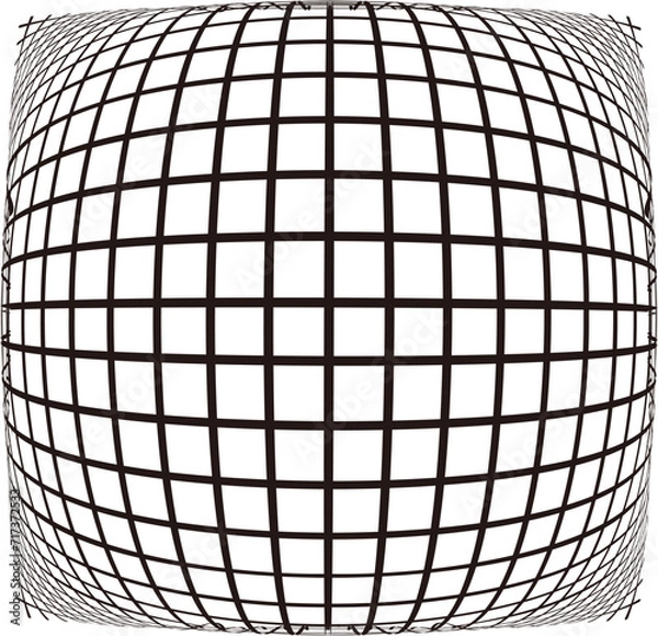 Fototapeta 盛り上がる網目模様のイラスト素材