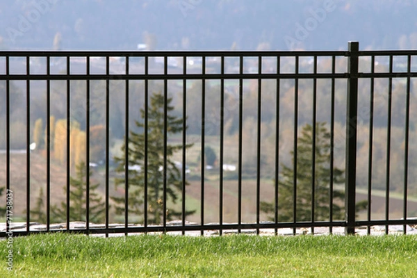 Fototapeta Pręt żelazny płot