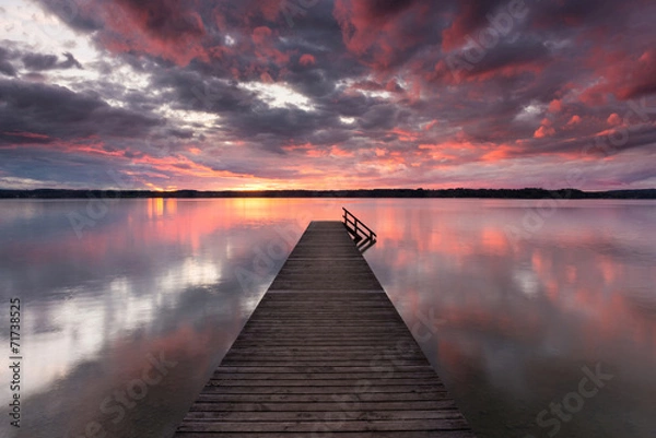 Obraz Abends am Starnberger See
