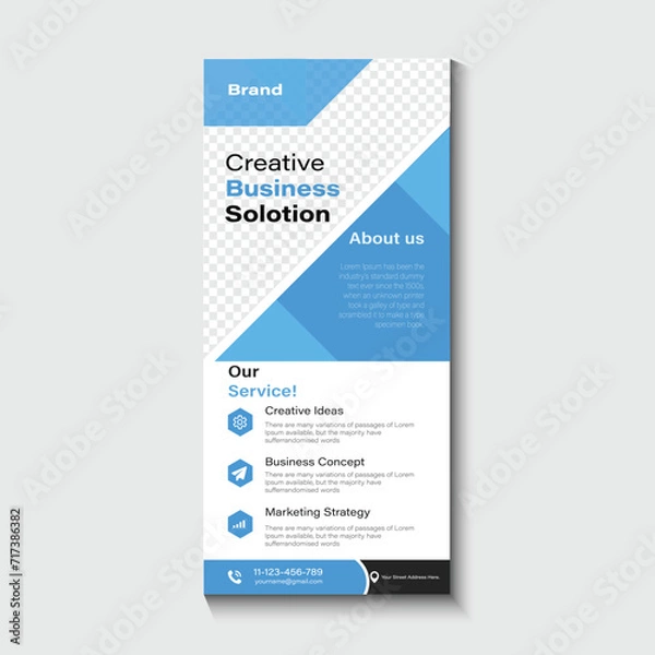 Fototapeta rack card design template