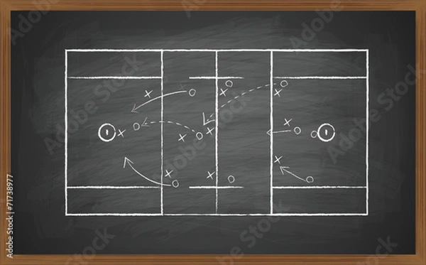 Obraz lacrosse field on board