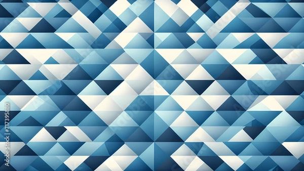 Obraz background wallpaper with a blue triangle pattern