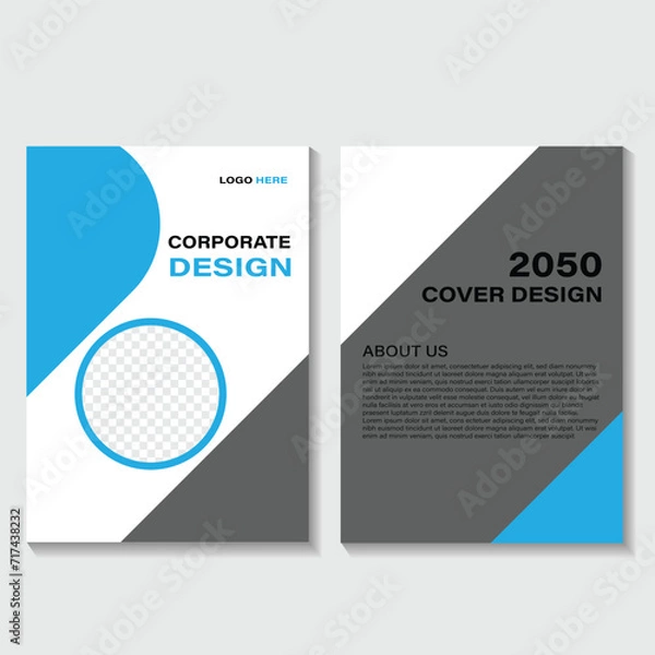 Fototapeta book cover design template