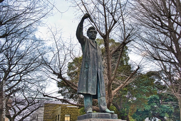 Fototapeta 野口英世の像