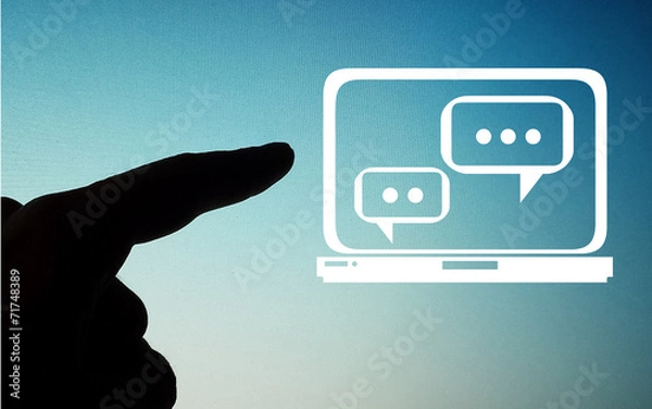 Obraz chat conversation touch screen