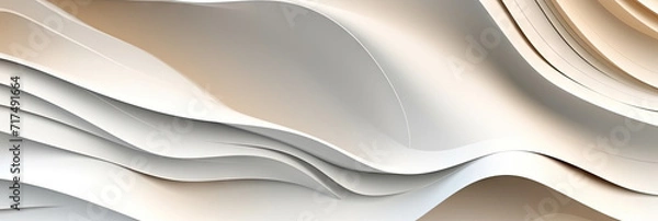 Fototapeta white Abstract Design Background, 3d wave bussines design banner