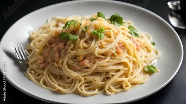 Obraz spaghetti with seafood