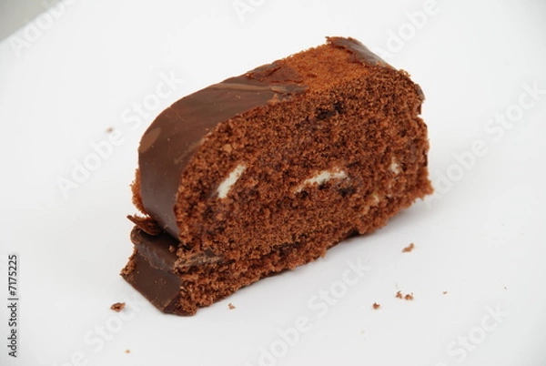 Obraz tasty chocolate roll cake