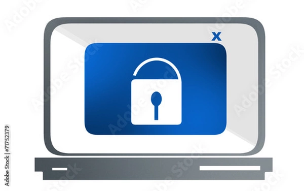 Obraz security internet laptop