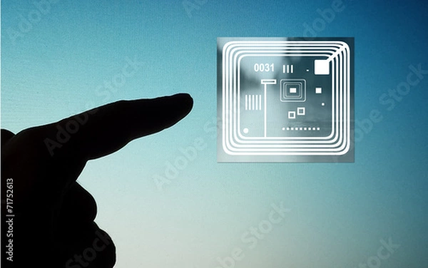 Obraz rfid tag microprocessor technology