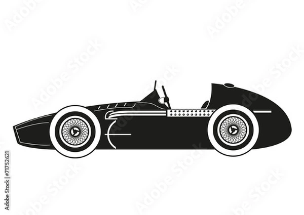 Fototapeta История гоночного автомобиля