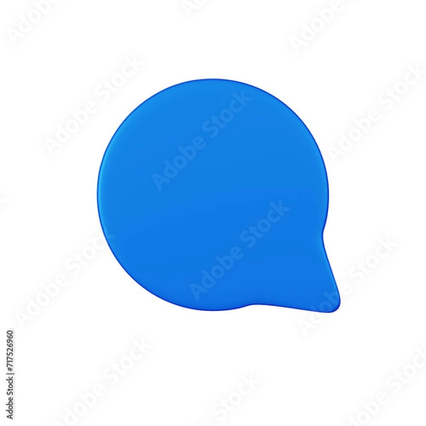 Fototapeta Comment  icon 3d render high quality and white background