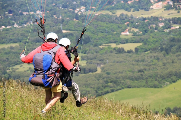 Obraz parapente duo