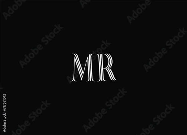 Obraz Best MR letter logo design 