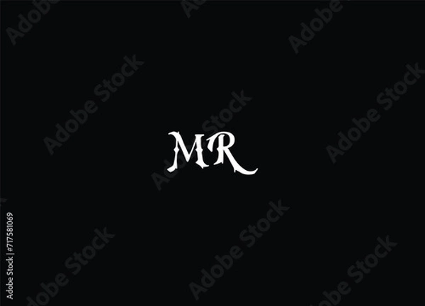 Obraz Best MR letter logo design 