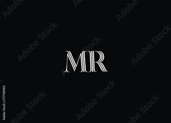 Obraz Best MR letter logo design 