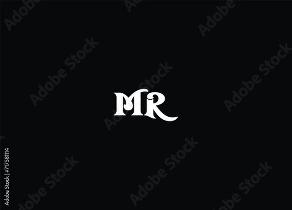 Obraz Best MR letter logo design 