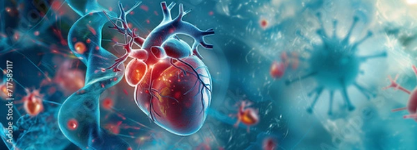 Fototapeta Nano Preparations lowering cholesterol and the risk of heart disease