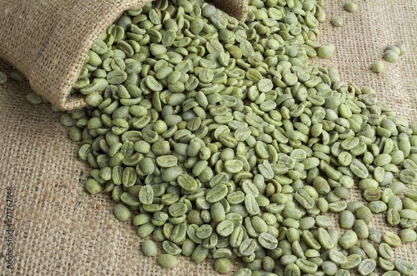 Obraz Green coffee beans