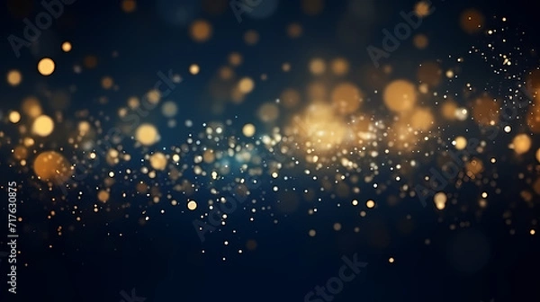 Fototapeta Abstract glitter lights background. Blurred bokeh effect