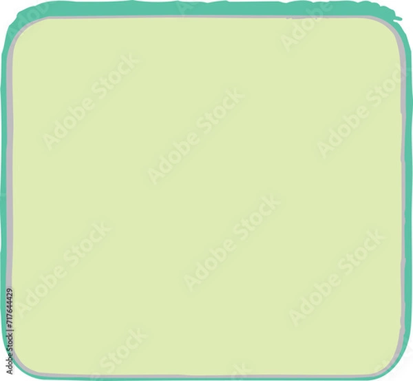 Fototapeta green square, frame, icon, vector, object
