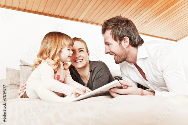 Obraz Reading a book together