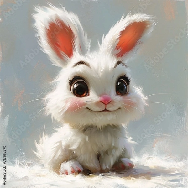 Obraz Bunny Boom: The Cutest Easter Bunnies of the Month Generative AI