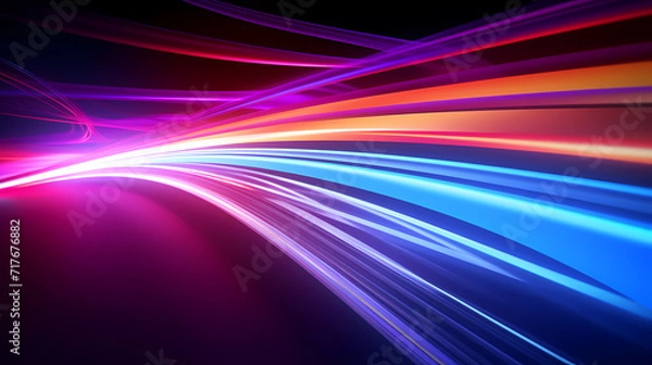 Fototapeta Future technology lines background, abstract future technology background