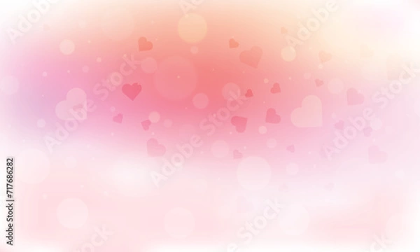 Fototapeta Vector valentine's day wallpaper with blurry element